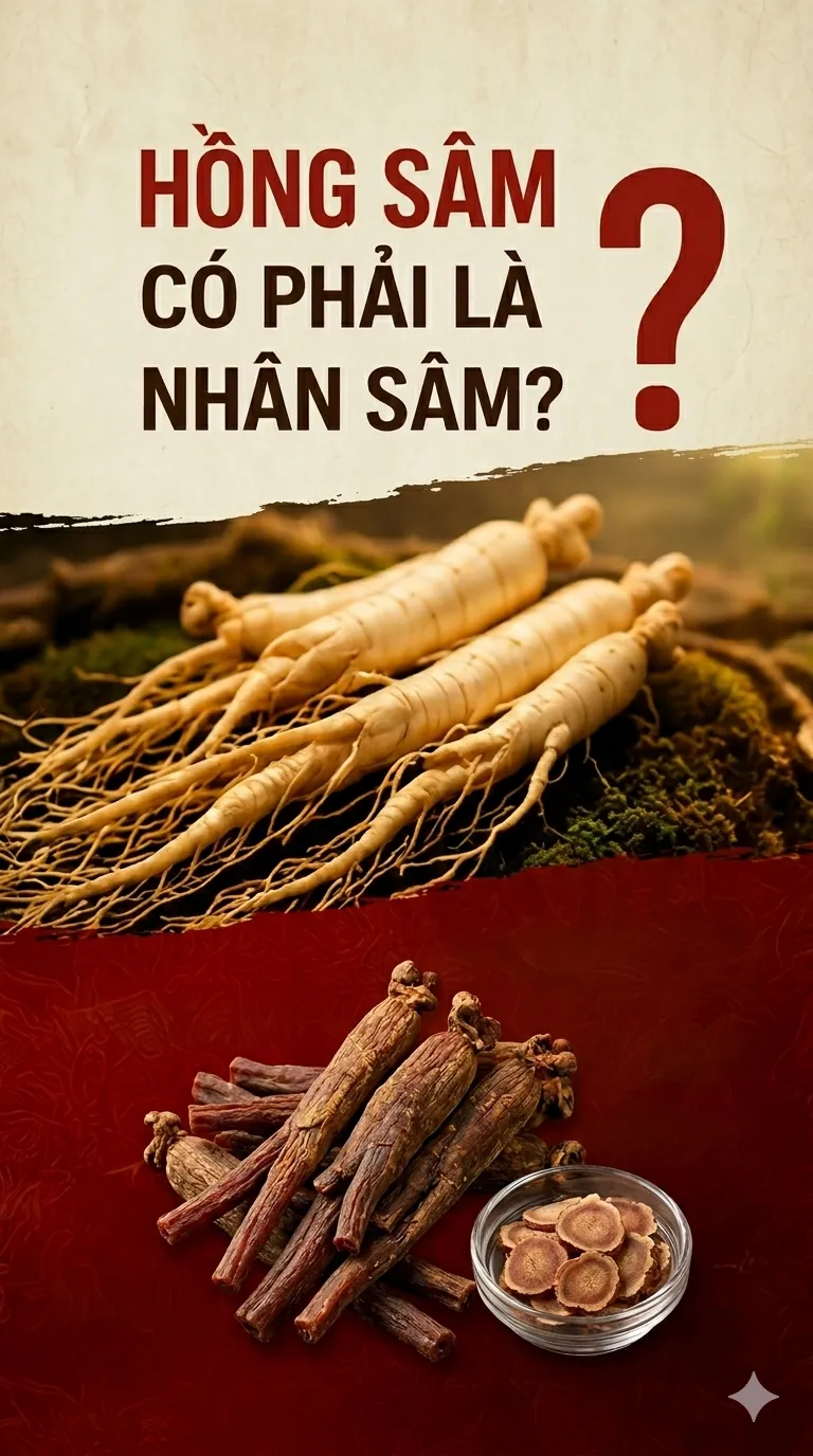 PHÂN BIỆT HỒNG SÂM VÀ NHÂN SÂM – BẠN ĐÃ BIẾT CHƯA?
